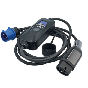 Transportabel lader til elbil Type 2 - 1-Faset 32A 7,4kW - 5 meter (3 pin)