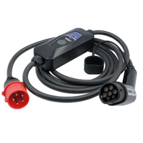 Transportabel lader til elbil Type 2 - 3-Faset 32A 22kW - 5 meter (5 pin)