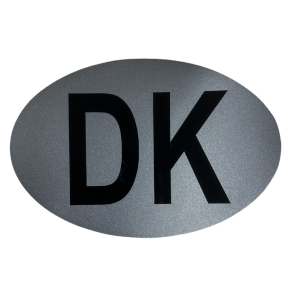 DK Skilt Magnetisk - Slv Str. 17 x 11,5 cm