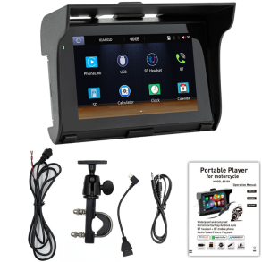5'' Multimedia til motorcykel - CarvillZ 5350 - med trdls Apple Carplay & Android Auto