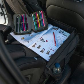 Rejsebord til b�rn med tabletholder - 1 stk. sort legebakke