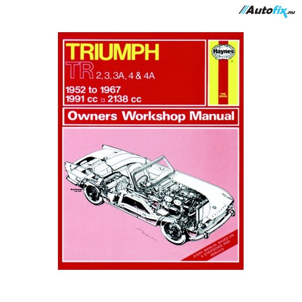 Reparationsbog Haynes - Triumph TR2, TR3, TR3A, TR4 &amp; TR4A (52 - 67)