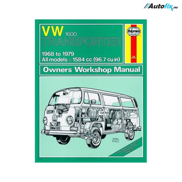 Reparationsbog Haynes - Volkswagen Transporter 1600 (68 - 79)