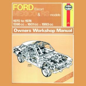 Reparationsbog Haynes - Ford Escort Mk I Mexico, RS 1600 & RS 2000 (70 - 74)