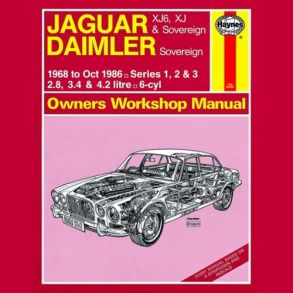 Reparationsbog Haynes - Jaguar XJ6, XJ & Sovereign; Daimler Sovereign (68 - Oct 86)