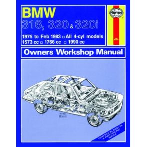 Reparationsbog Haynes - BMW 316, 320 and 320i (4-cyl) (75 - Feb 83)