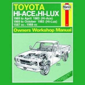 Reparationsbog Haynes - Toyota Hi-Ace & Hi-Lux Benzin (69 - Oct 83)
