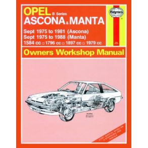 Reparationsbog Haynes - Opel Ascona & Manta (B Series) (Sept 75 - 88)