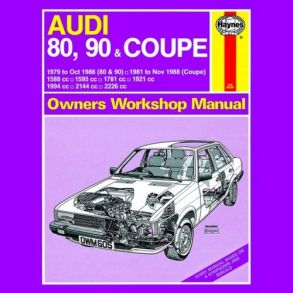 Reparationsbog Haynes - Audi 80, 90 (79 - Oct 86) Og Coupe Benzin (81 - Nov 88)