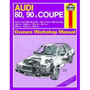 Reparationsbog Haynes - Audi 80, 90 (79 - Oct 86) Og Coupe Benzin (81 - Nov 88)