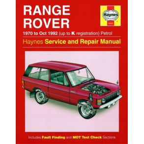 Reparationsbog Haynes - Range Rover V8 Benzin (70 - Oct 92)