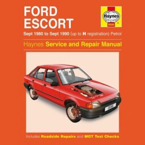 Reparationsbog Haynes - Ford Escort Benzin (Sept 80 - Sept 90)