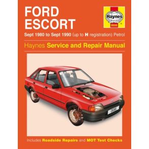 Reparationsbog Haynes - Ford Escort Benzin (Sept 80 - Sept 90)