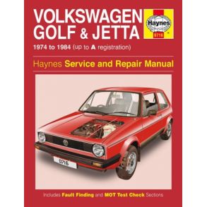 Reparationsbog Haynes - Volkswagen Golf & Jetta Mk1 Benzin 1.1 & 1.3 (74 - 84)