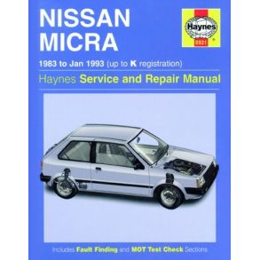 Reparationsbog Haynes - Nissan Micra (83 - Jan 93)