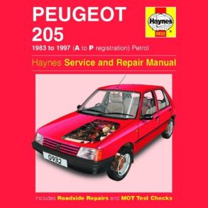 Reparationsbog Haynes - Peugeot 205 Benzin (83 - 97)
