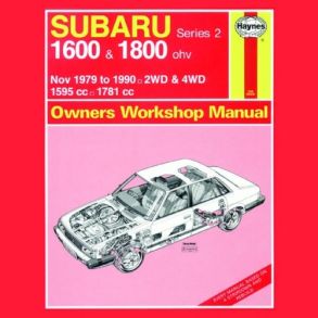 Reparationsbog Haynes - Subaru 1600 & 1800 (Nov 79 - 90)