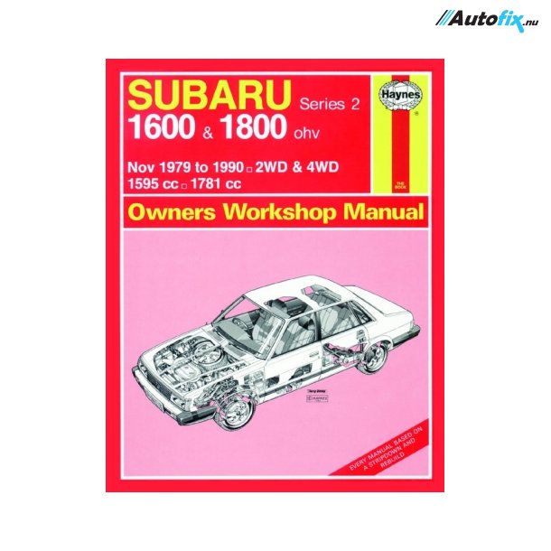 Reparationsbog Haynes - Subaru 1600 &amp; 1800 (Nov 79 - 90)