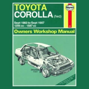 Reparationsbog Haynes - Toyota Corolla (Sept 83 - Sept 87)