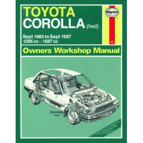 Reparationsbog Haynes - Toyota Corolla (Sept 83 - Sept 87)