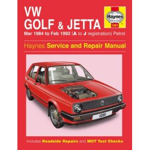 Reparationsbog Haynes - Volkswagen Golf & Jetta Mk2 Benzin ( 84 - Feb 92)