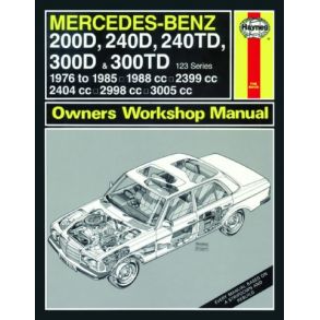 Reparationsbog Haynes - Mercedes B 200D, 240D, 240TD, 300D & 300TD 123 Diesel (76 - 85)