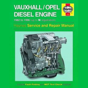 Reparationsbog Haynes - Opel 1.5, 1.6 & 1.7 litre Diesel Engine (82 - 96)