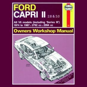 Reparationsbog Haynes - Ford Capri II (og III) 2.8 & 3.0 V6 (74 - 87)