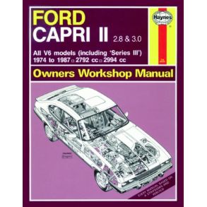 Reparationsbog Haynes - Ford Capri II (og III) 2.8 & 3.0 V6 (74 - 87)