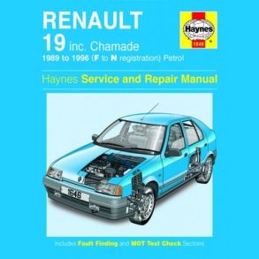 Reparationsbog Haynes - Renault 19 Benzin (89 - 96)