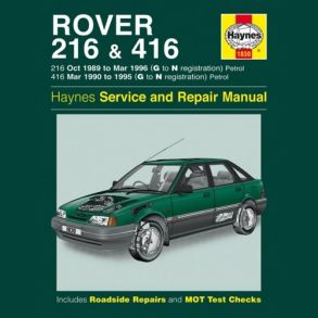 Reparationsbog Haynes - Rover 216 & 416 Benzin (89 - 96)