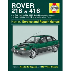 Reparationsbog Haynes - Rover 216 & 416 Benzin (89 - 96)
