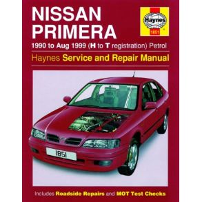 Reparationsbog Haynes - Nissan Primera Benzin (90 - Aug 99)