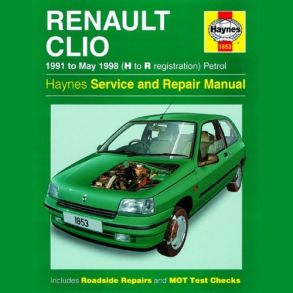 Reparationsbog Haynes - Renault Clio Benzin (91 - May 98)