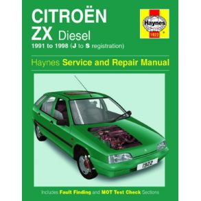 Reparationsbog Haynes - Citroen ZX Diesel (91 - 98)