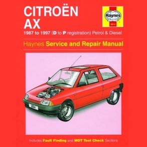 Reparationsbog Haynes - Citroen AX Benzin Og Diesel