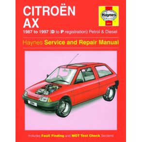 Reparationsbog Haynes - Citroen AX Benzin Og Diesel