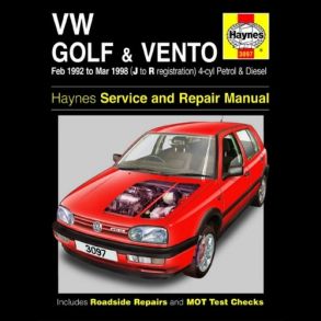Reparationsbog Haynes - Volkswagen Golf & Vento Benzin & Diesel (Feb 92 - Mar 98)
