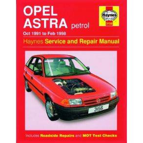 Reparationsbog Haynes - Opel Astra Benzin (Oct 91 - Feb 98)