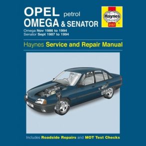 Reparationsbog Haynes - Opel Omega & Senator Benzin (Nov 86 - 94)