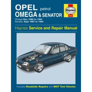 Reparationsbog Haynes - Opel Omega & Senator Benzin (Nov 86 - 94)