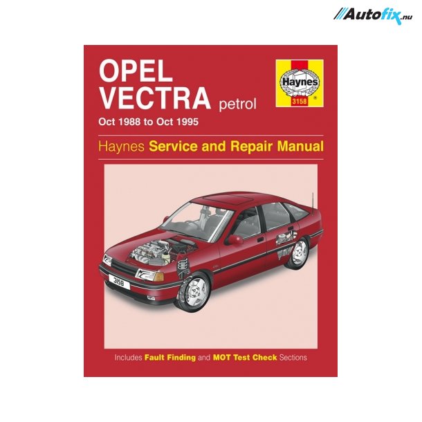 Reparationsbog Haynes - Opel Vectra Benzin (Oct 88 - Oct 95)