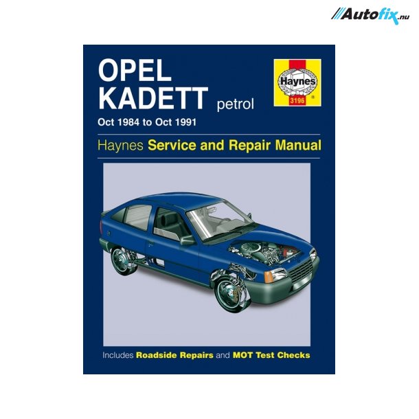Reparationsbog Haynes - Opel Kadett Benzin (Oct 84 - Oct 91)