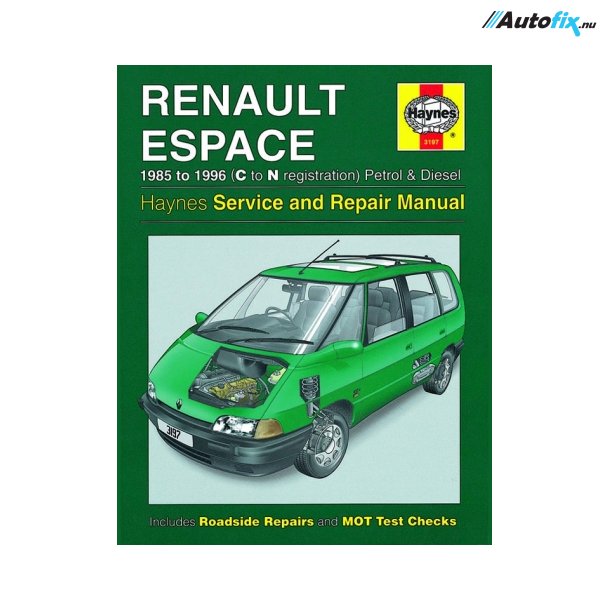 Reparationsbog Haynes - Renault Espace Benzin &amp; Diesel (85 - 96)
