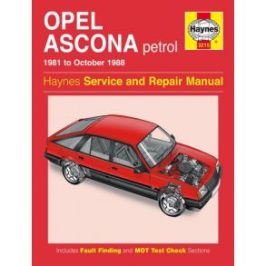 Reparationsbog Haynes - Opel Ascona Benzin (81 - 88)