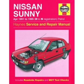 Reparationsbog Haynes - Nissan Sunny Benzin (Apr 91 - 96)