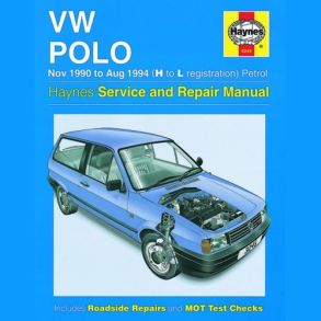 Reparationsbog Haynes - Volkswagen Polo Benzin (Nov 90 - Aug 94)