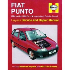 Reparationsbog Haynes - Fiat Punto Benzin & Diesel (94 - Oct 99)