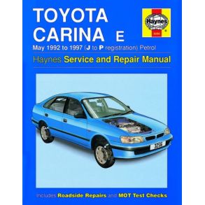 Reparationsbog Haynes - Toyota Carina E Benzin (May 92 - 97)