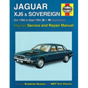 Reparationsbog Haynes - Jaguar XJ6 & Sovereign (Oct 86 - Sept 94)